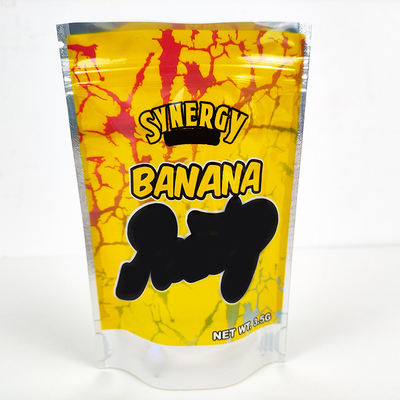 acheter Gloss personnalisé 3.5g Mylar herbe sacs de sécurité pour enfants glisser fermeture à glissière sac debout online manufacture