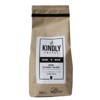 acheter Sac de café de papier biodégradable de Papier d'emballage Tin Tie Coffee Bags Kraft avec la valve online manufacture