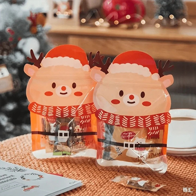 acheter Sac d'emballage Mylar de Noël en forme de Père Noël pour les biscuits online manufacture