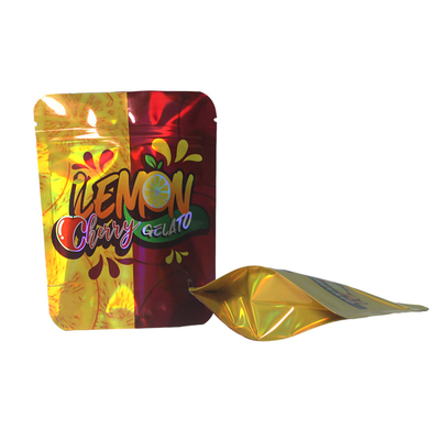 acheter Snack Fruits séchés sac à fermeture à glissière holographique sac d'emballage en papier d'aluminium Mylar online manufacture