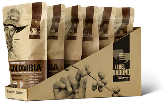 acheter Sacs de papier kraft laminés SGS 3 oz 100 g Sacs de café imprimés sur mesure online manufacture