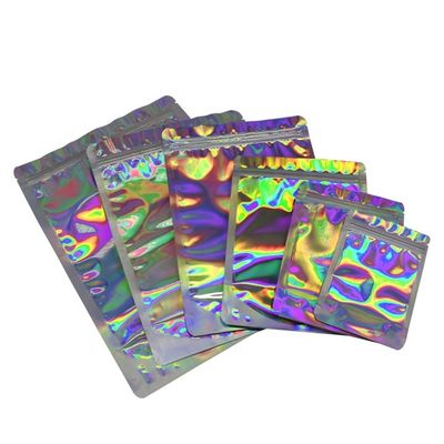 acheter ODM Holographique Stand Up Pouch Biodégradable Pouche en aluminium en feuille GMP online manufacture