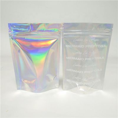 acheter PE OPP Holographique Poche debout réutilisable Fermeture à glissière Sac en aluminium ODM online manufacture