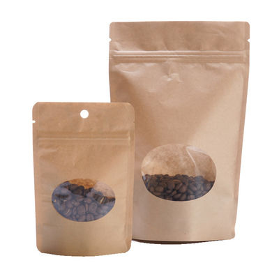 acheter 150g Sacs à café en papier brun Doypack Sacoche debout 130mm Largeur online manufacture