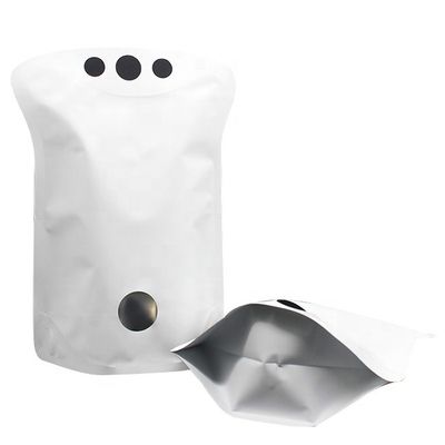 acheter 400g Matte Blanc Poche debout 110 microns Fermeture à glissière haut Voir à travers les poches online manufacture