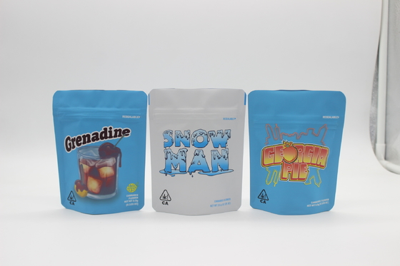 Produits comestibles ziplockk Mylar Sacs anti-odeur Eco-friendly Food Packaging Mylar Sacs debout