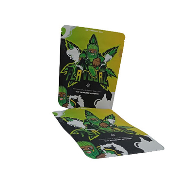 3 côtés de scellés Stand Up Mylar sacs d'herbe d'herbe de l'emballage de sacs de recouvrement avec fermeture à glissière