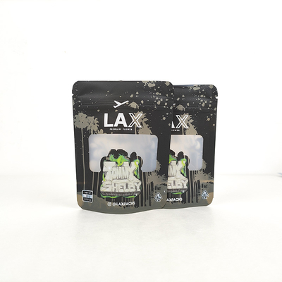 Sacs de rangement de nourriture acceptés personnalisés en papier d'aluminium Mylar Stand Up Zip Lock Poche avec fenêtre transparente et options personnalisées