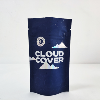 Matte doux au toucher plastique holographique anti-odeur 35g fermeture à glissière sac Mylar Stand Up Bag