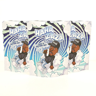 Logo personnalisé herbe Stand Up Poches sacs d'impression colorés avec fermeture éclair 3,5g 7g 14g 28g