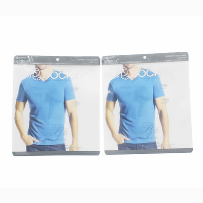 Sacoche de fermeture à trois côtés en plastique Sacoche pour vêtements Sacoche à fermeture à glissière remontable