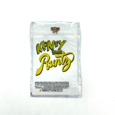 Logo personnalisé Sac à joints imperméable à l'eau à trois côtés Gouttes de gelée Sacs d'emballage de nourriture gommés