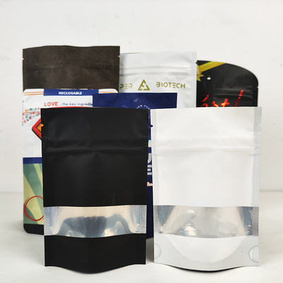 Emballages alimentaires biodégradables sacs debout sacs de thé fermeture à glissière sacs Mylar