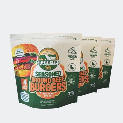 Sac d'emballage alimentaire en plastique grand sur mesure Mylar Stand Up pouch avec fermeture à glissière