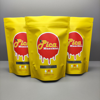 Support supérieur de plastique de tirette vers le haut de sac fait sur commande de Mylar de poche avec la fenêtre
