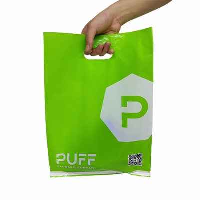 Sacs à provisions en plastique non-toxiques avec la poignée pour empaqueter la marchandise de THC Mariajuana