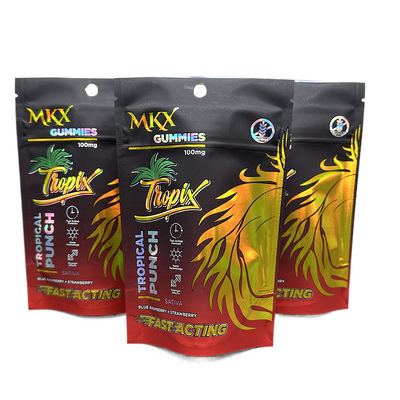Mylar olographe fait sur commande met en sac l'mauvaise herbe 3.5g que l'emballage met en sac toute l'impression de soutien de couleurs