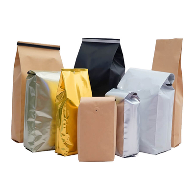 Poche latérale de gousset de café de Bean Bags With Tin Tie de café fait sur commande de valve