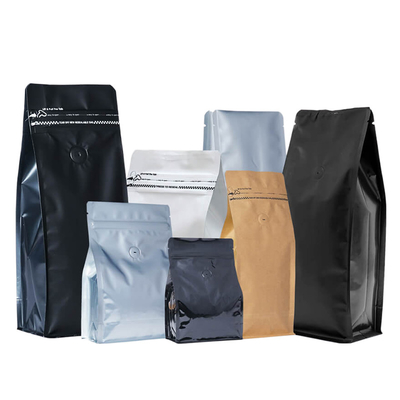 Café Bean Packaging With Zipper du sac de café de fond plat de FDA 1000g 500g
