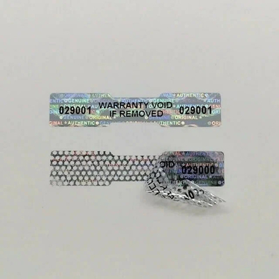 Étiquettes plastiques personnalisées à l'épreuve de la manipulation Options de forme d'emballage