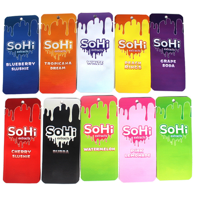Eco-friendly 3 côtés étanche sac en plastique doux à la touche Vape Packaging