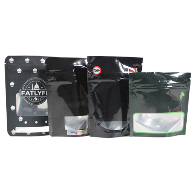 Impression personnalisée sac fermeture à glissière alimentaire avec fenêtre pour le café collations emballage de thé