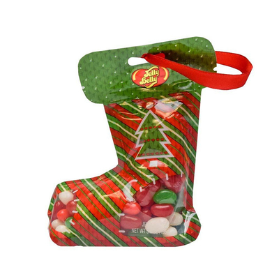 Sacs Mylar en forme irrégulière à découpe de Noël Sac d'emballage de cadeaux pour biscuits bijoux
