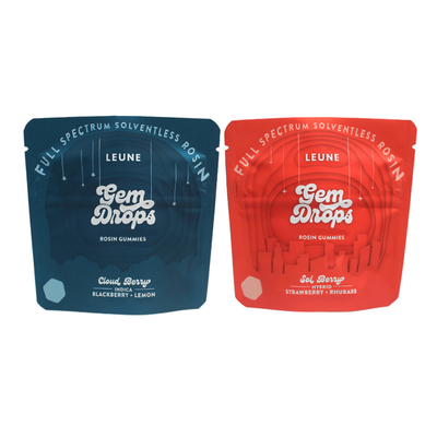 Touche douce Matte Mylar Fermeture à glissière Sacs de fermeture à chaleur Foods scellés Mylar Stand Up Sacs