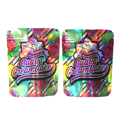 Sacoche debout holographique thermiquement scellée avec fenêtre Sacs Mylar pour le stockage des aliments