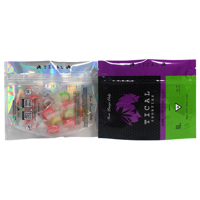 Sac à fermeture à glissière personnalisé avec sac Mylar en aluminium