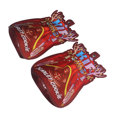 Impression personnalisée 3.5G Ziplock Mylar sacs à découper sacs de forme irrégulière
