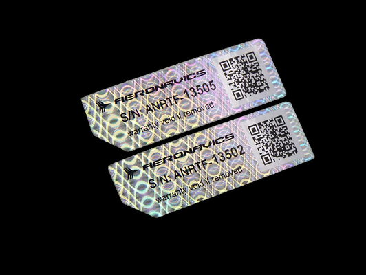 Étiquettes adhésives d'autocollants holographiques