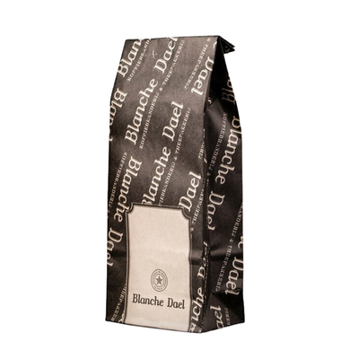 Sac à dos de côté personnalisé imprimé en papier kraft scellé thermiquement sac d'emballage biodégradable pour le café