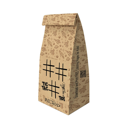 Sac de papier kraft à feuilles de riz à feuilles de riz en papier brun compostable