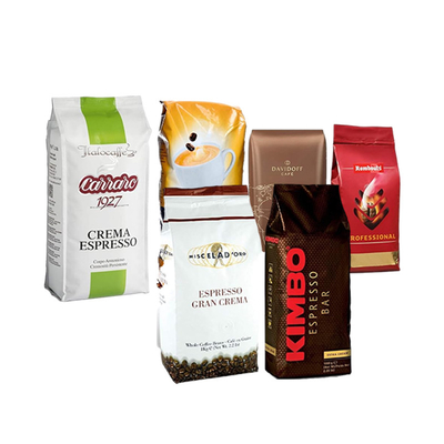 Biodégradable personnalisé Gusset latéral à fond plat Beaux emballage 100g 150g 250g 500g 1 kg Sac à café avec vanne et fermeture à glissière