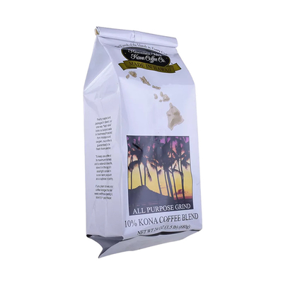 Sceau thermique Mat noir Stand Up Ziplock Sacoche en plastique 1 kg Côté café Gueest Fond du sac à café