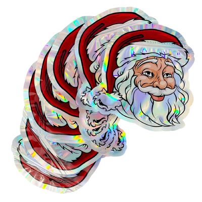 Résistant à l'humidité de qualité alimentaire Taille personnalisée Poche debout avec fermeture à glissière pour emballage cadeau de Noël