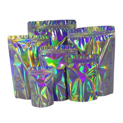 110 microns Poches verticales à verrouillage réutilisable Poche à fond plat Mylar