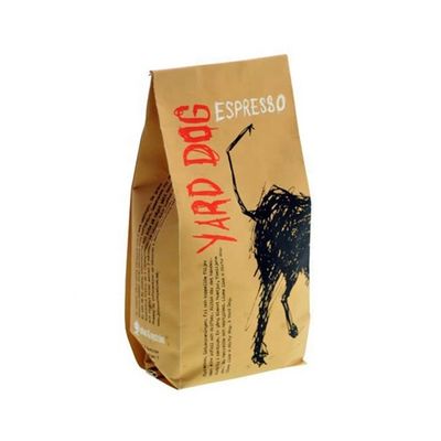 Sac à café à fond plat sac d'emballage de café à sac à fermeture à glissière