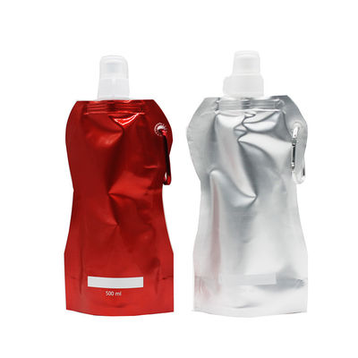 La boisson en plastique de jus de poches de bec d'emballage liquide fait sur commande tiennent le sac avec le bec