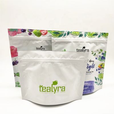 Déjouez les sacs comestibles de nourriture de conditionnement en plastique de tirette rescellable de sacs à thé de preuve d'odeur