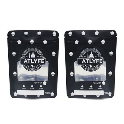 7g sacs à dos imprimés numériquement gravure LDPE imprimé sac Mylar avec fenêtre