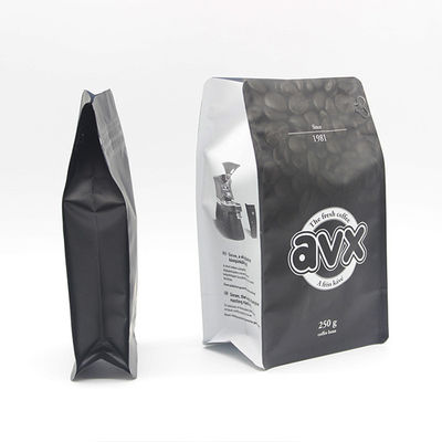 Fermeture à glissière ODM Sac d'emballage de café 8 oz Sacs de café avec vanne