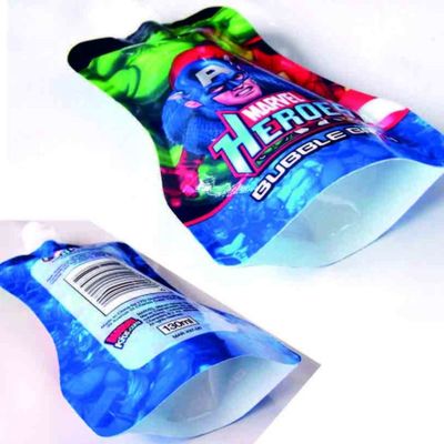 Sacoche à bouteille liquide de 2 litres GMP à imprimer sur mesure Sacoche d'emballage de jus de fruits