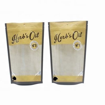 EPI sac de papier kraft recouvrant une entaille de biscuit avec fenêtre transparente