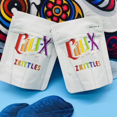VMPET 120 microns Mylar sac à fermeture à glissière Cali X Zkittlez