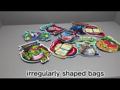 sacs formés spéciaux faits sur commande pour des poches de cannabis avec la tirette