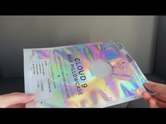 le film olographe en plastique d'hologramme de sac latéral des sacs trois met en sac les poches de empaquetage