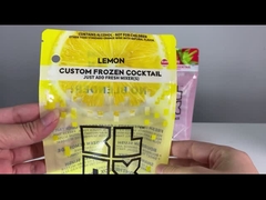 doypack transparent de empaquetage de poche de boisson d'alcool de jus pour la coutume