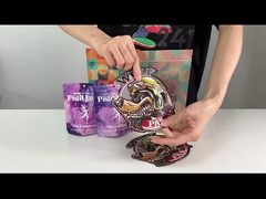 La coutume voient par les sacs de empaquetage de Mylar pour la poche comique de biscuits de gummies